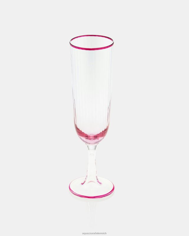 Aquazzura gestreiftes Flötenglas Rosa 8TR48539